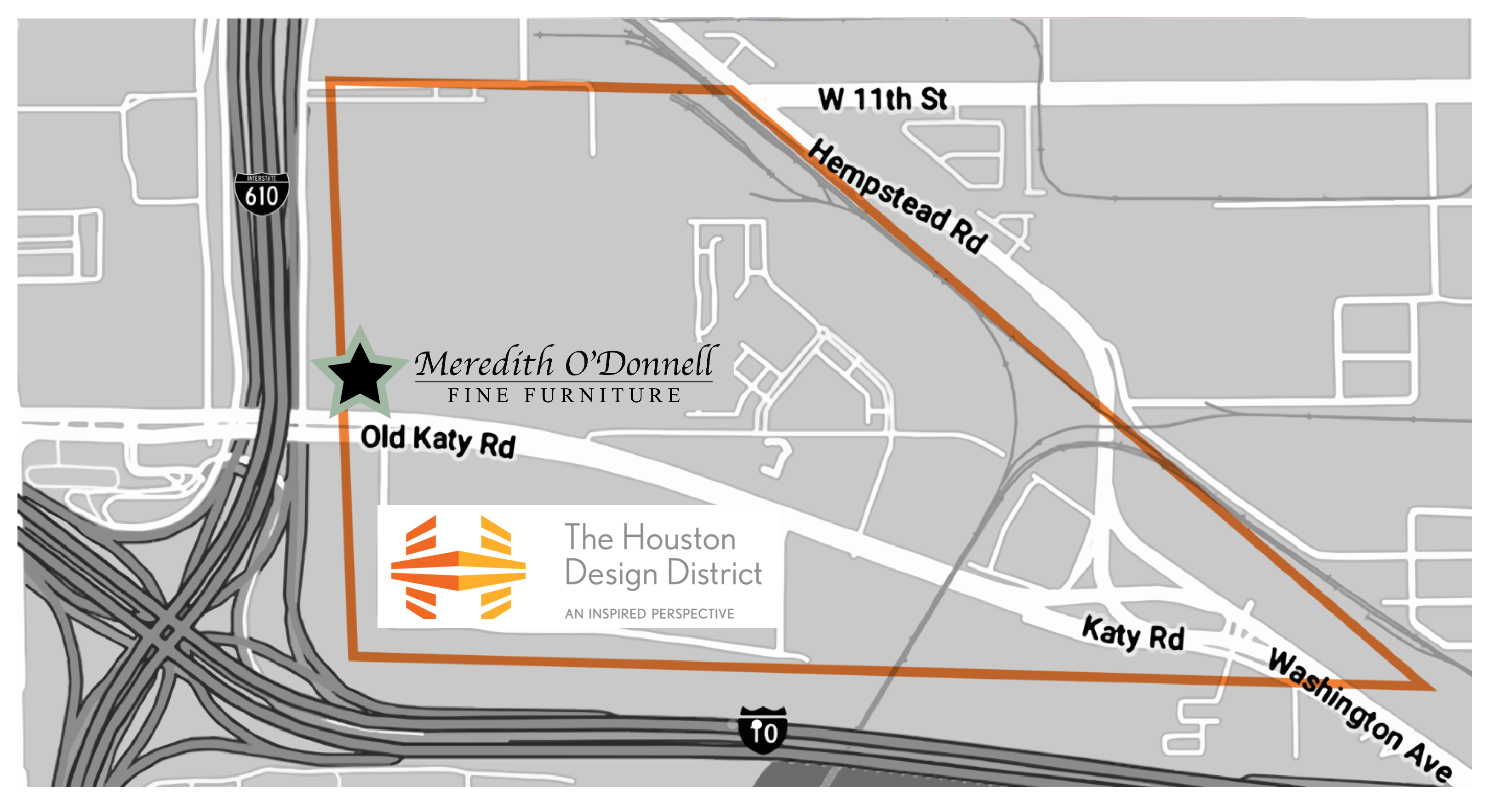 Houston Design District Map - Meredith ODonnell